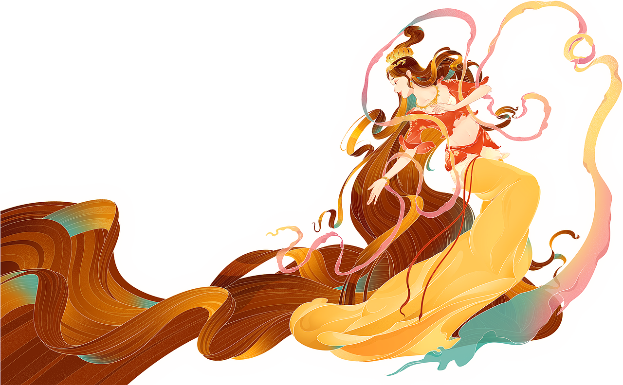 天女散花-坚果包装（图ZMjg5NjY2MTgw） - 商业插画 - 站酷设计师也边原创素材 - 站酷ZCOOL