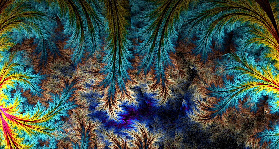 分形(Fractal)二十九辑: 繁盛如叶，华美如花。（图ZNDEwNjUzMTI=） - 绘画 - 站酷设计师阳光与青稞原创素材 - 站酷ZCOOL