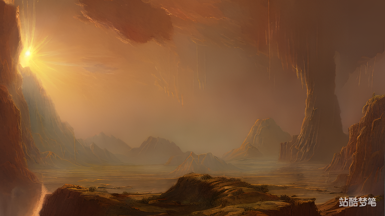 #站酷梦笔#神秘,深邃,传统,科幻。连光和影的效果