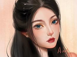 最近画的美人儿