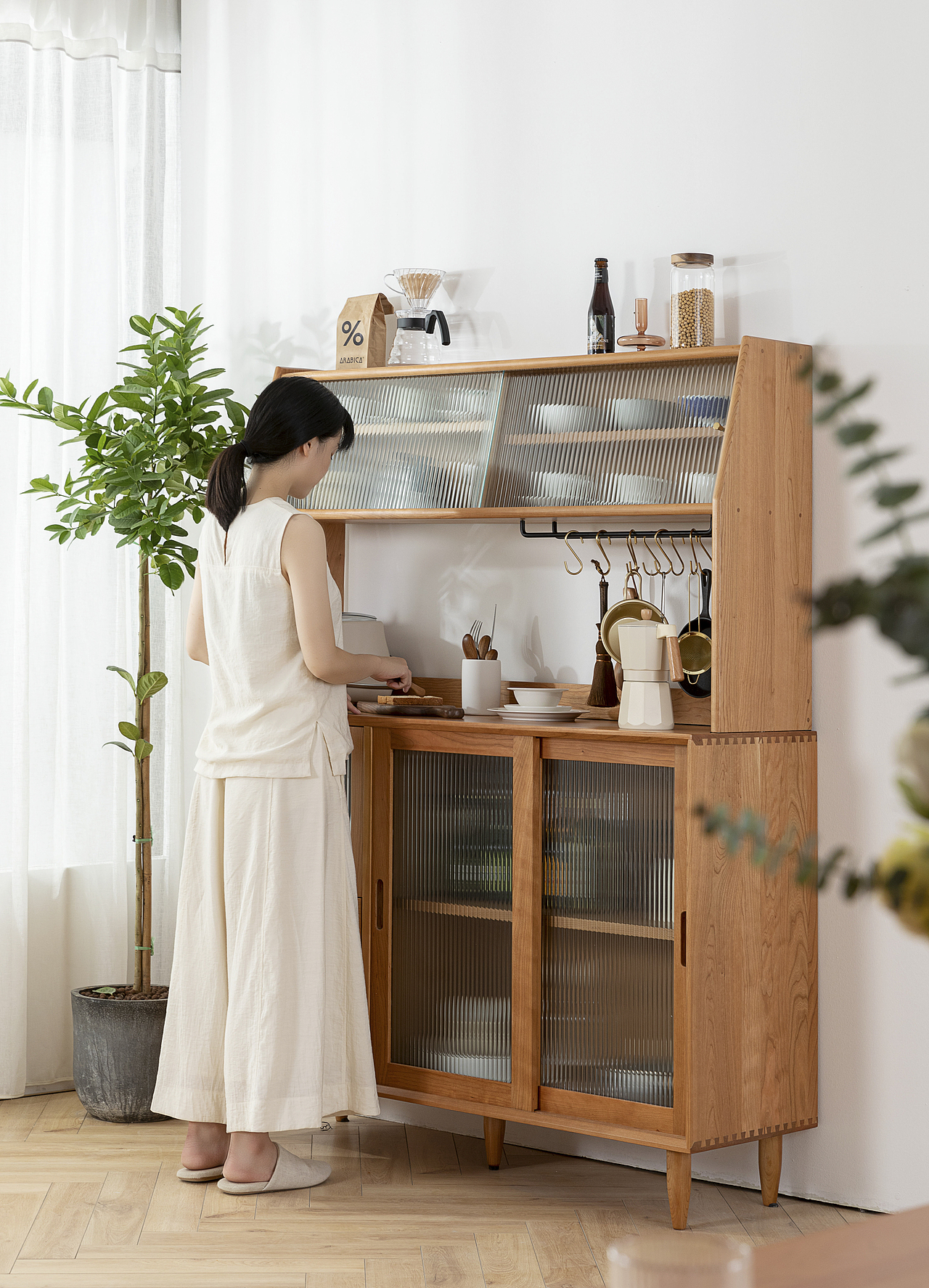 家居摄影-餐边柜（家具摄影、北欧实木家居拍摄）