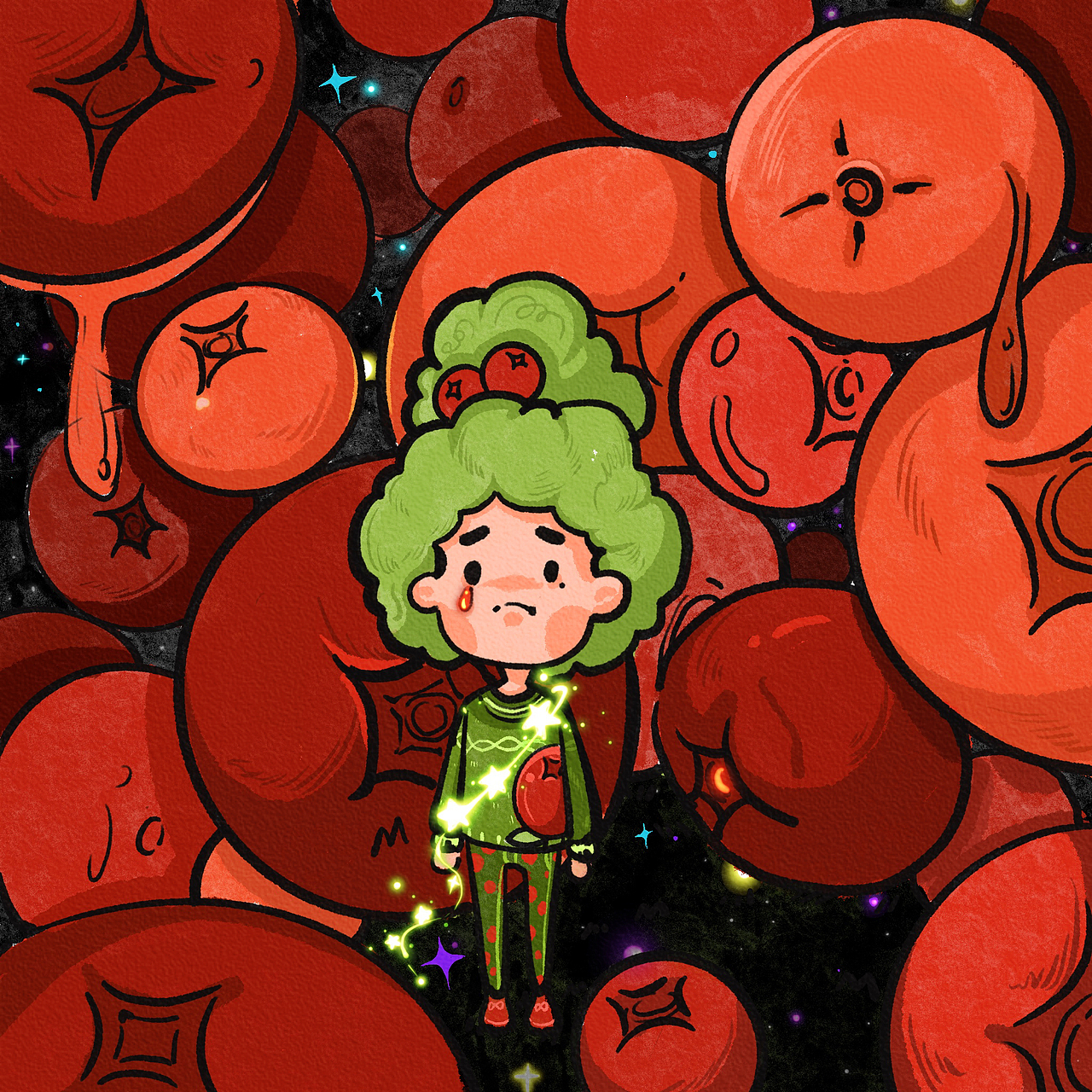 失业的西红柿小姐🍅（图ZMjkyMDg0Njg4） - 创作习作 - 站酷设计师小夏贺原创素材 - 站酷ZCOOL