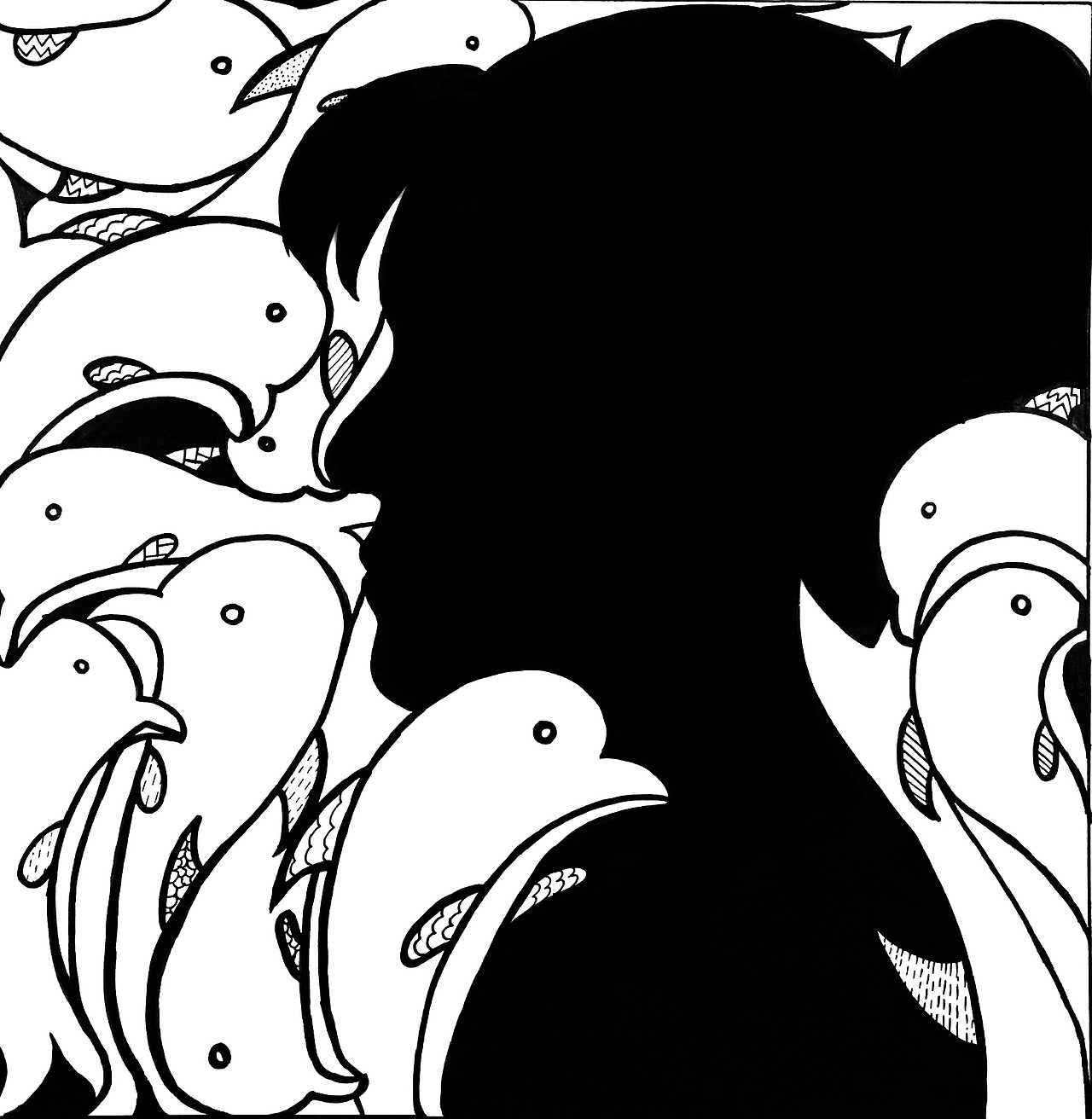 设计学类19-6班 正负形 构成作业