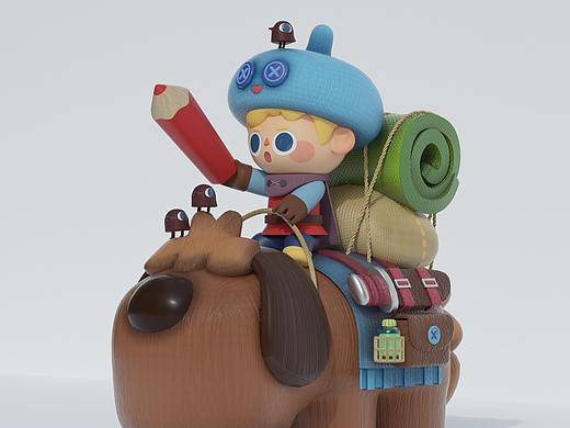 阿梅麗卡3D插畫（個人主頁-ZNDc0MDE2ODg=） - 人物/生物 - 站酷設(shè)計師莊世敦原創(chuàng)素材 - 站酷ZCOOL