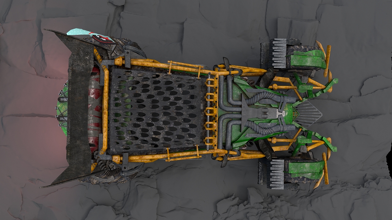 RC越野车- 3D建模贴图灯光渲染