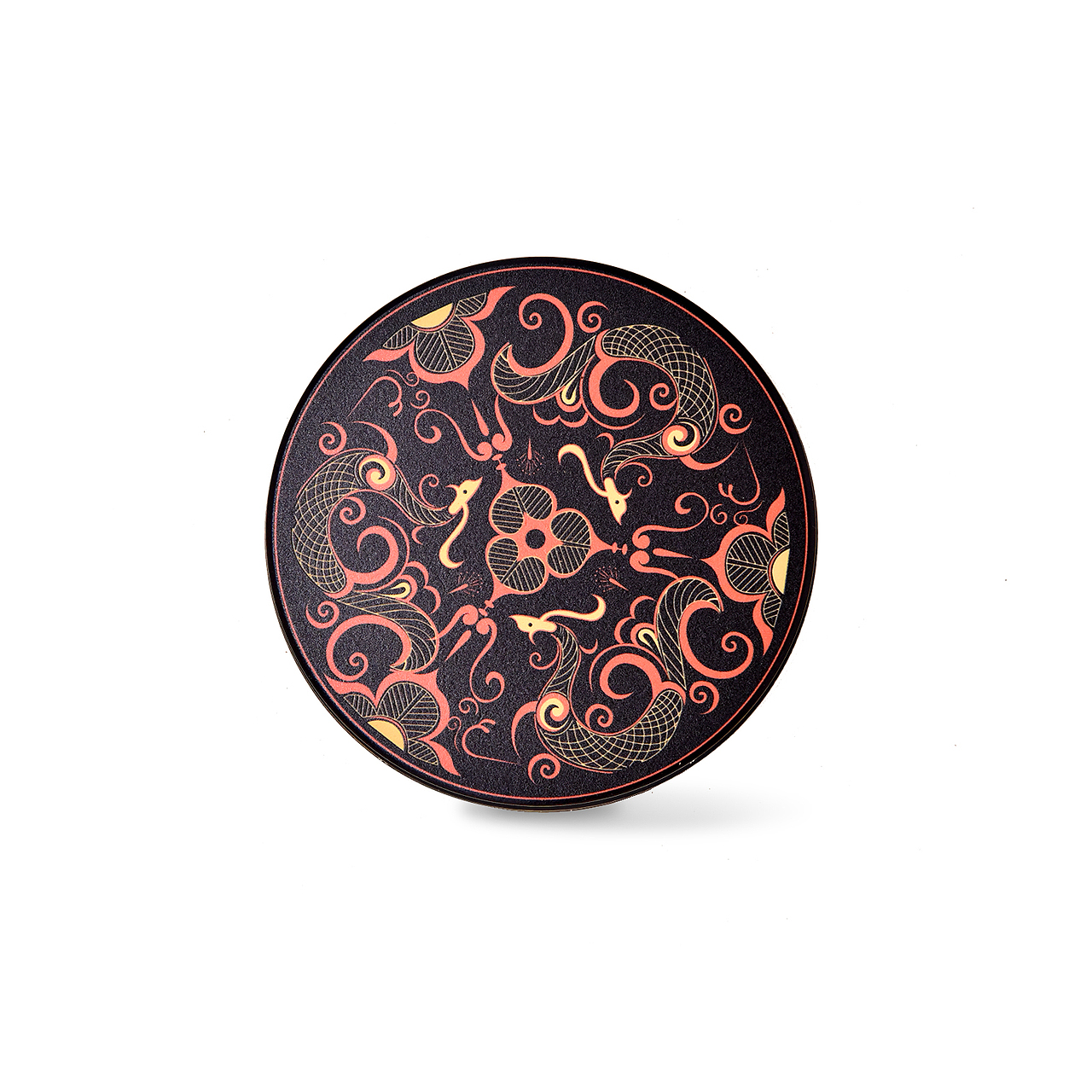 楚漆器纹饰 陶瓷杯垫