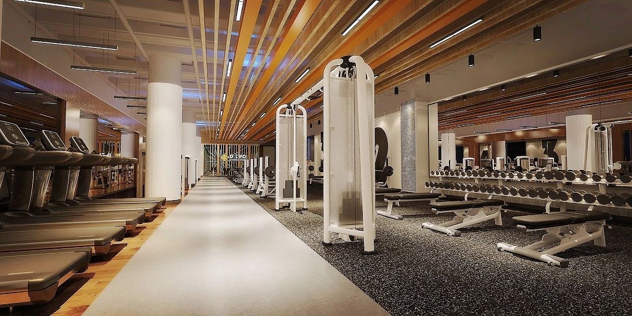 健身房设计 | d-two gym (自然简约)|空间|家装设计|领克设计邱南