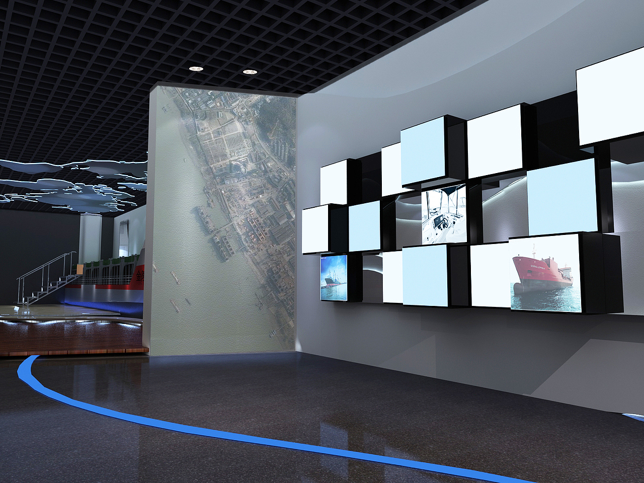 金陵船厂企业展厅（图ZMTI5MTM0MDY4） - 家装设计 - 站酷设计师XXXWXH原创素材 - 站酷ZCOOL