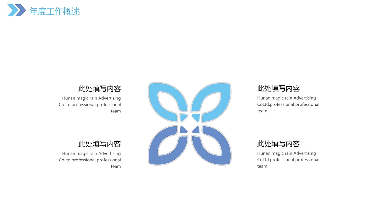 蓝色唯美房地产建筑项目策划工作总结PPT模板