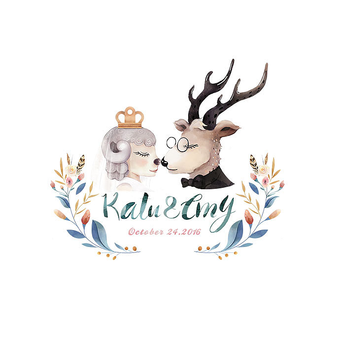 婚礼创意小插画