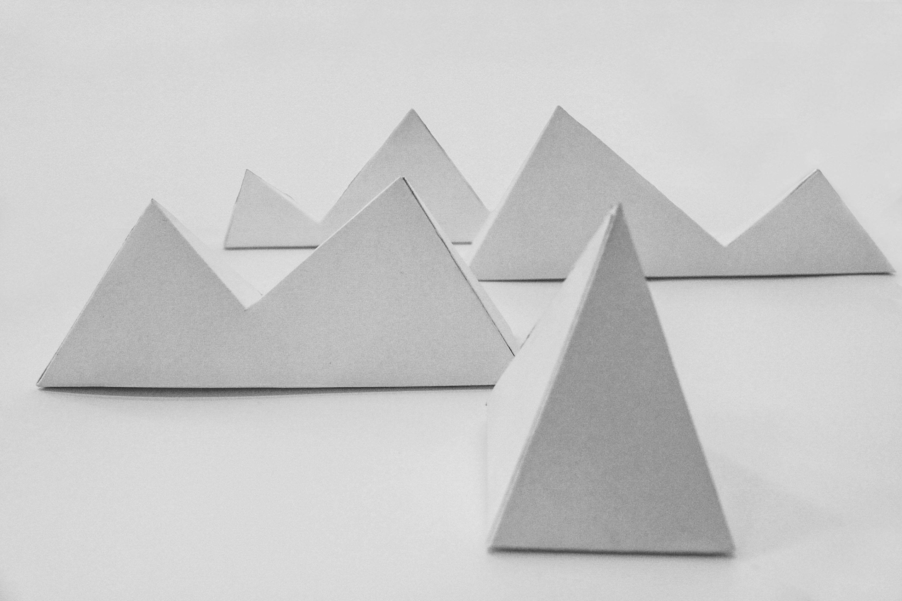 折纸一座山图片