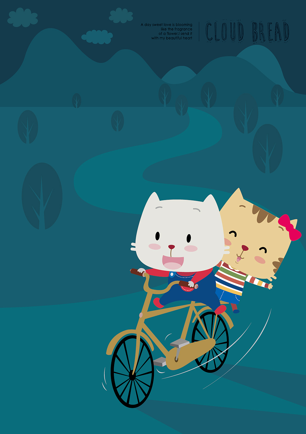 《云彩面包》壁纸（图ZNTQyODE4NzI=） - 儿童插画 - 站酷设计师金箍棒棒哒原创素材 - 站酷ZCOOL