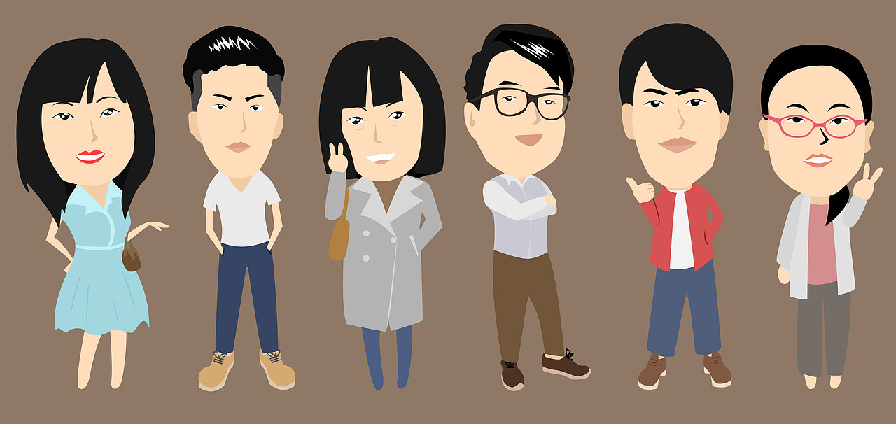 原创-小伙伴们的Q版人物（图ZNjkxMzc3NTI=） - 创作习作 - 站酷设计师魆小么原创素材 - 站酷ZCOOL