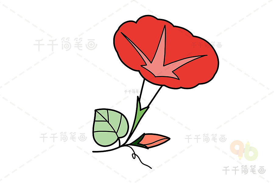 简笔画-喇叭花（图ZMjAzODkyNzk2） - 儿童插画 - 站酷设计师抱只喵儿原创素材 - 站酷ZCOOL