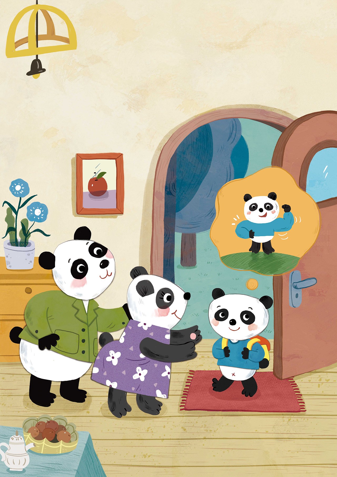 一个关于熊猫学本领的故事--禁止商用