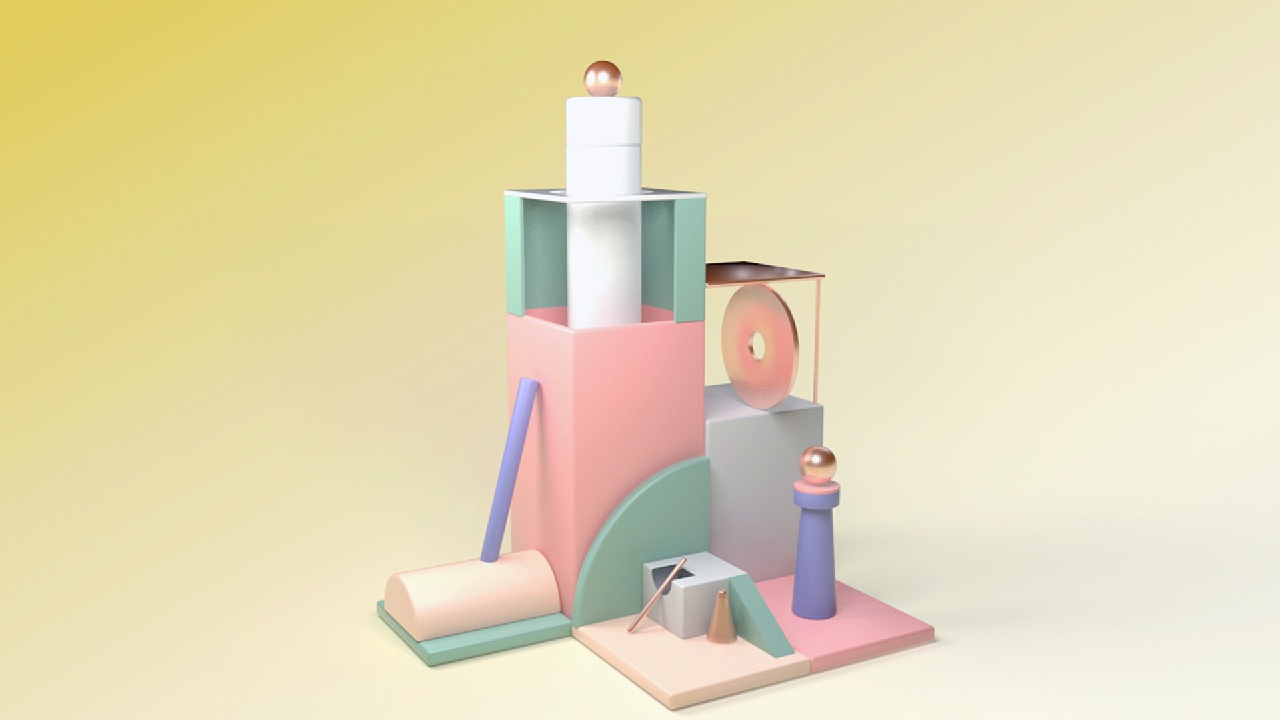 三维空间 c4d模型