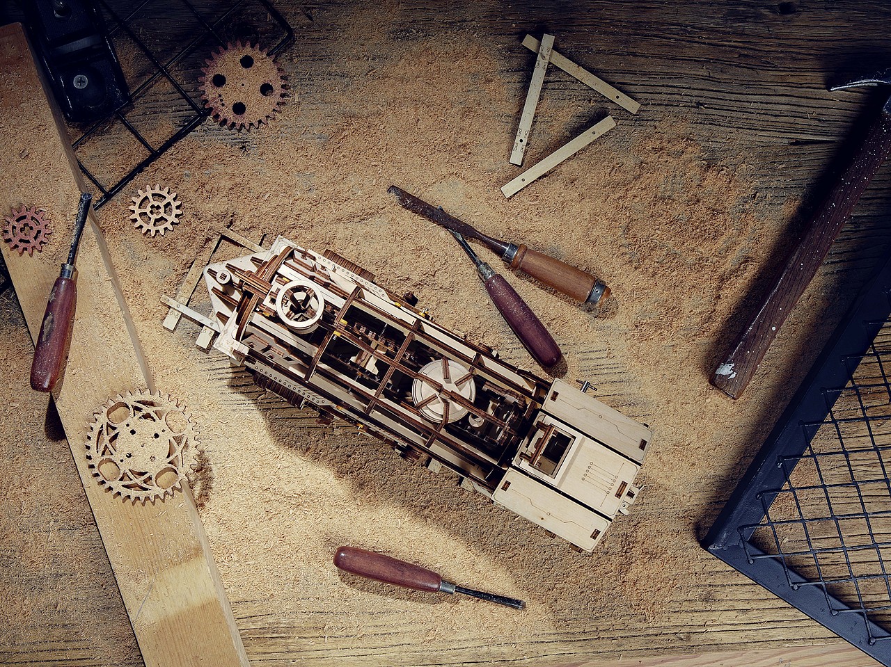 木质匠人手工火车