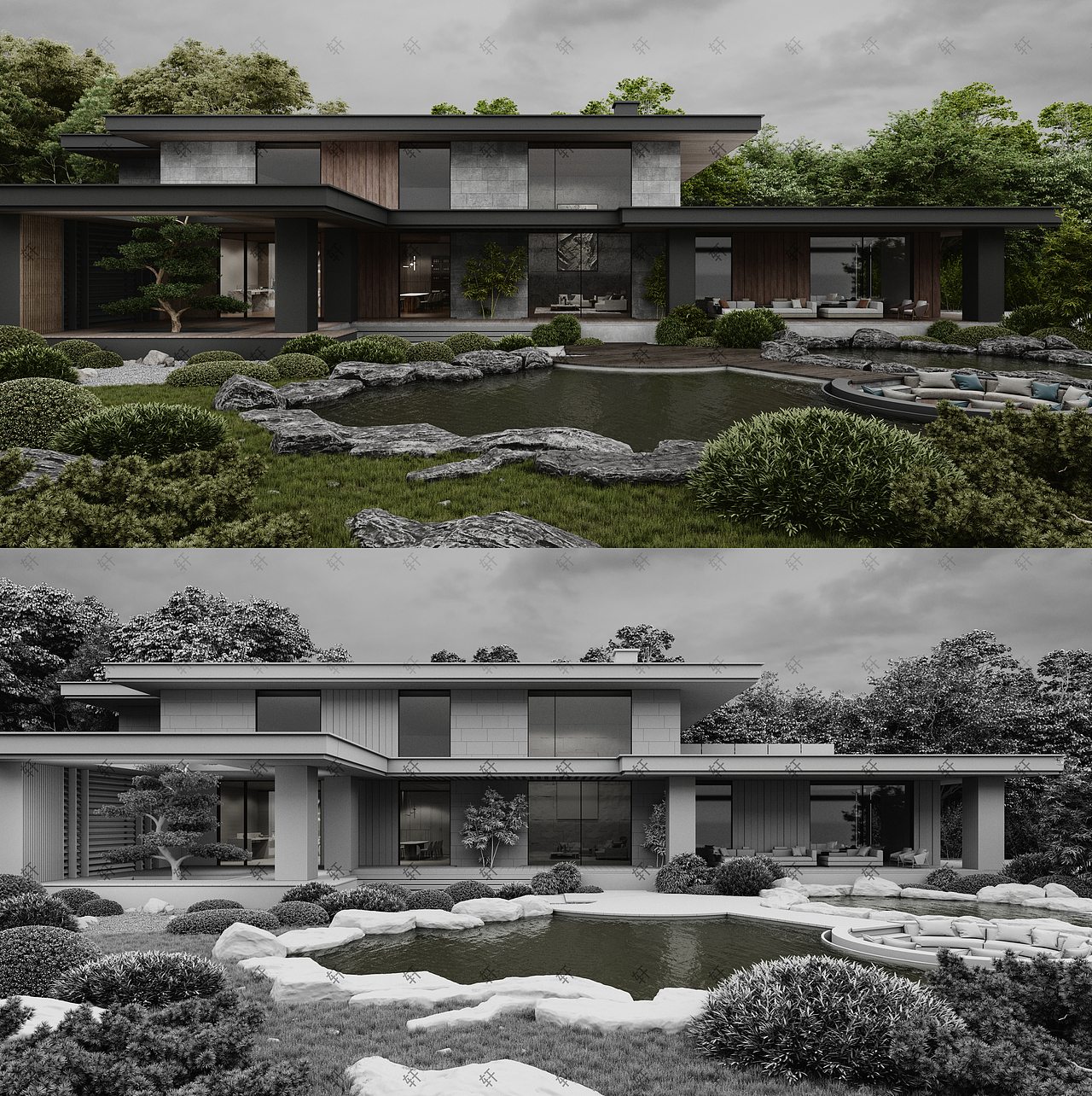 庭院景观（图ZMjc5OTg0NTA0） - 景观设计 - 站酷设计师轩微信名也是这个原创素材 - 站酷ZCOOL