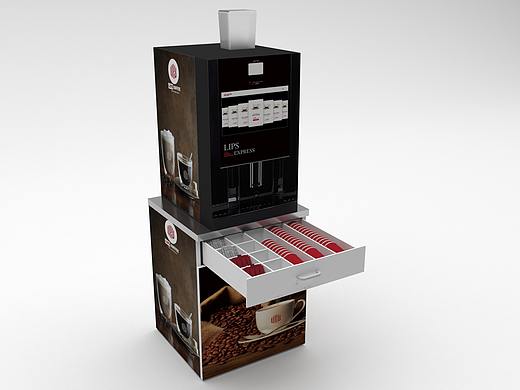 立普世咖啡机柜台设计