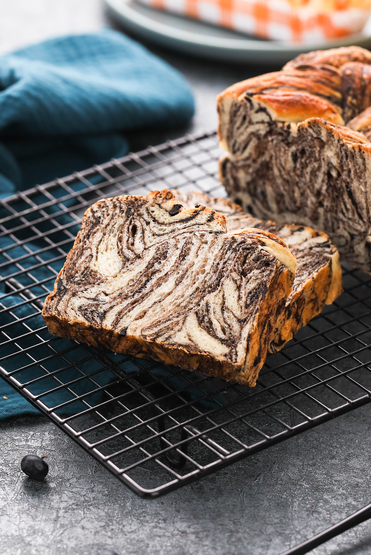 一组面包拍摄 谷物面包