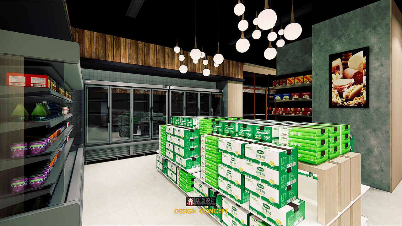 生鲜超市空间设计方案（图ZMjUzNTQ1MDg4） - 商业空间设计 - 站酷设计师小强3678原创素材 - 站酷ZCOOL