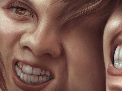 #AI创作实验室#夸张的笑容