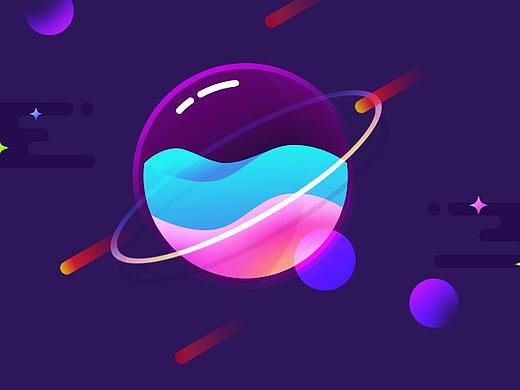 星球-小练习（个人主页-ZMjU1NTA1MTI=） - 图案 - 站酷设计师Givenchy丹原创素材 - 站酷ZCOOL