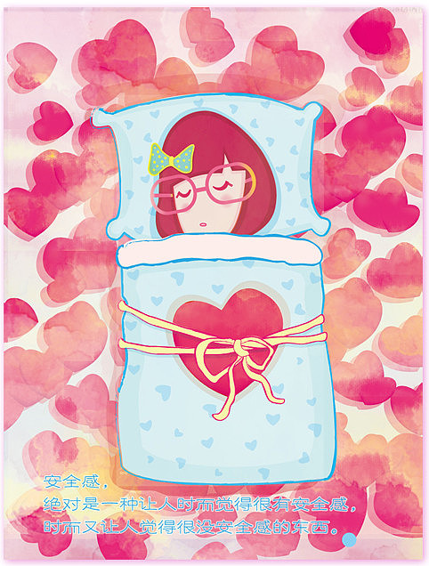 皮蛋女语录-安全感（图ZMTEyOTI1NzI=） - 绘本 - 站酷设计师李明宇原创素材 - 站酷ZCOOL