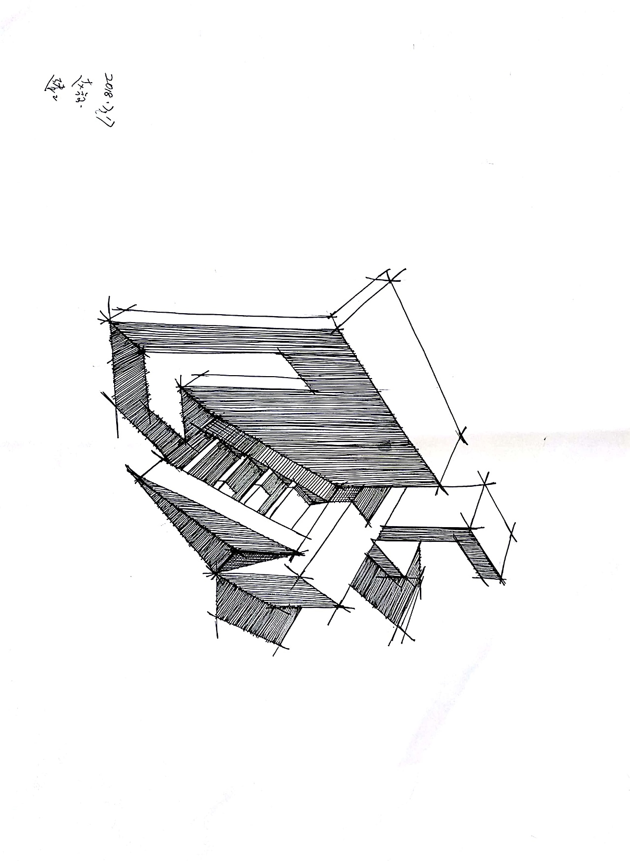 建筑体块图_爱手绘大禹-站酷zcool