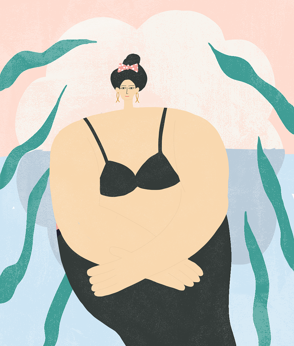 一组胖胖的女孩系列