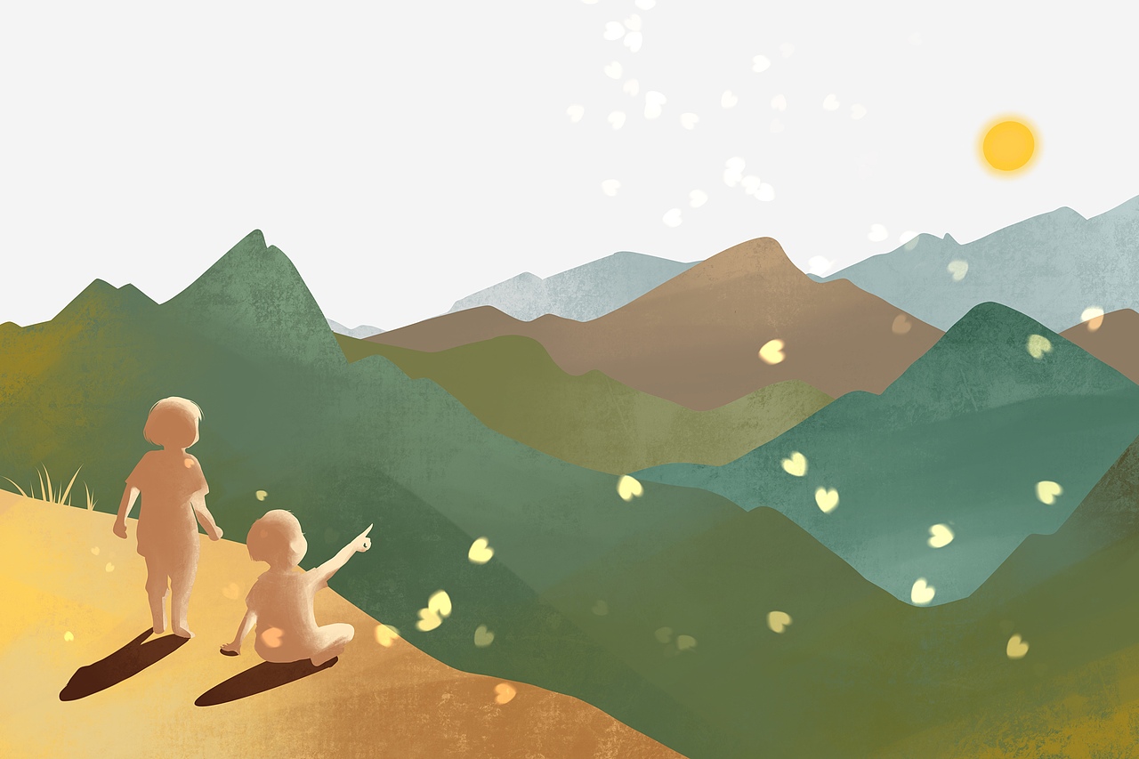 山区关爱儿童主题