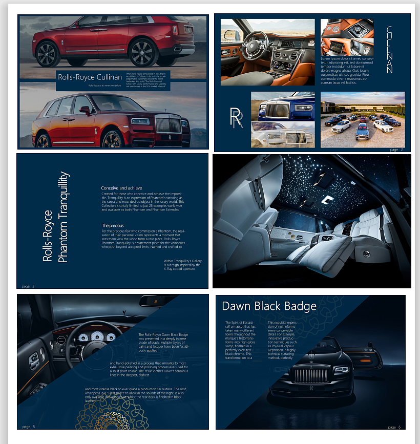 劳斯莱斯产品手册