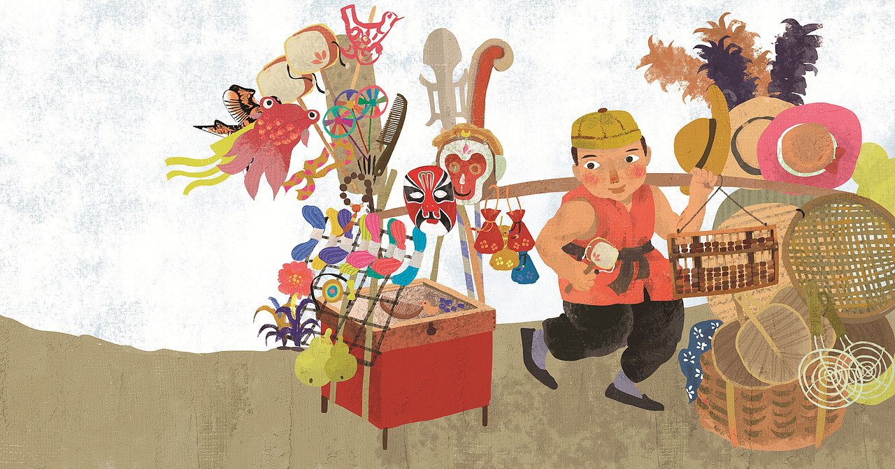 童谣|插画|商业插画|旧时西年_原创作品-站酷zcool