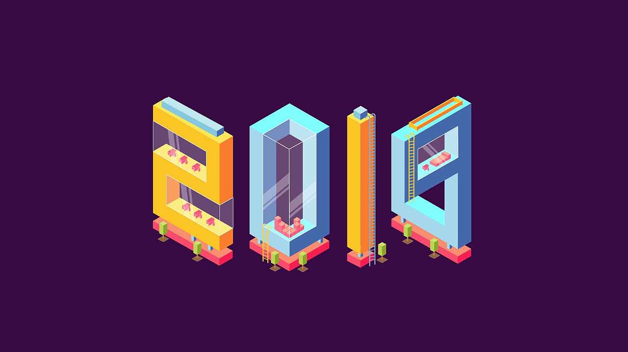 2018立体字（临摹）（图ZMTAzMDczMDg0） - 新锐潮流插画 - 站酷设计师bobo_SS原创素材 - 站酷ZCOOL