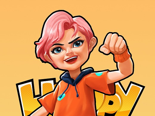 插画-欧美q版练习