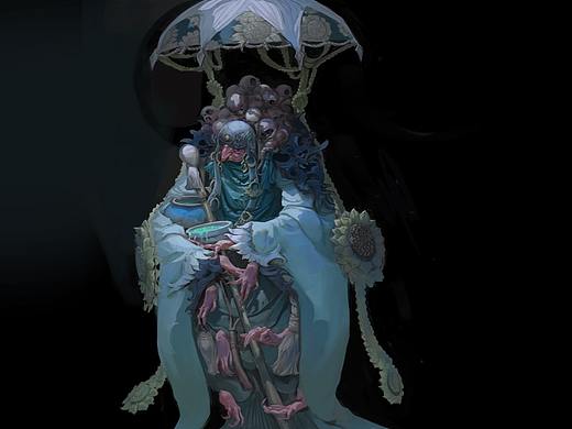 艺数绘角色讲师钟风华新课堂范画《孟婆》