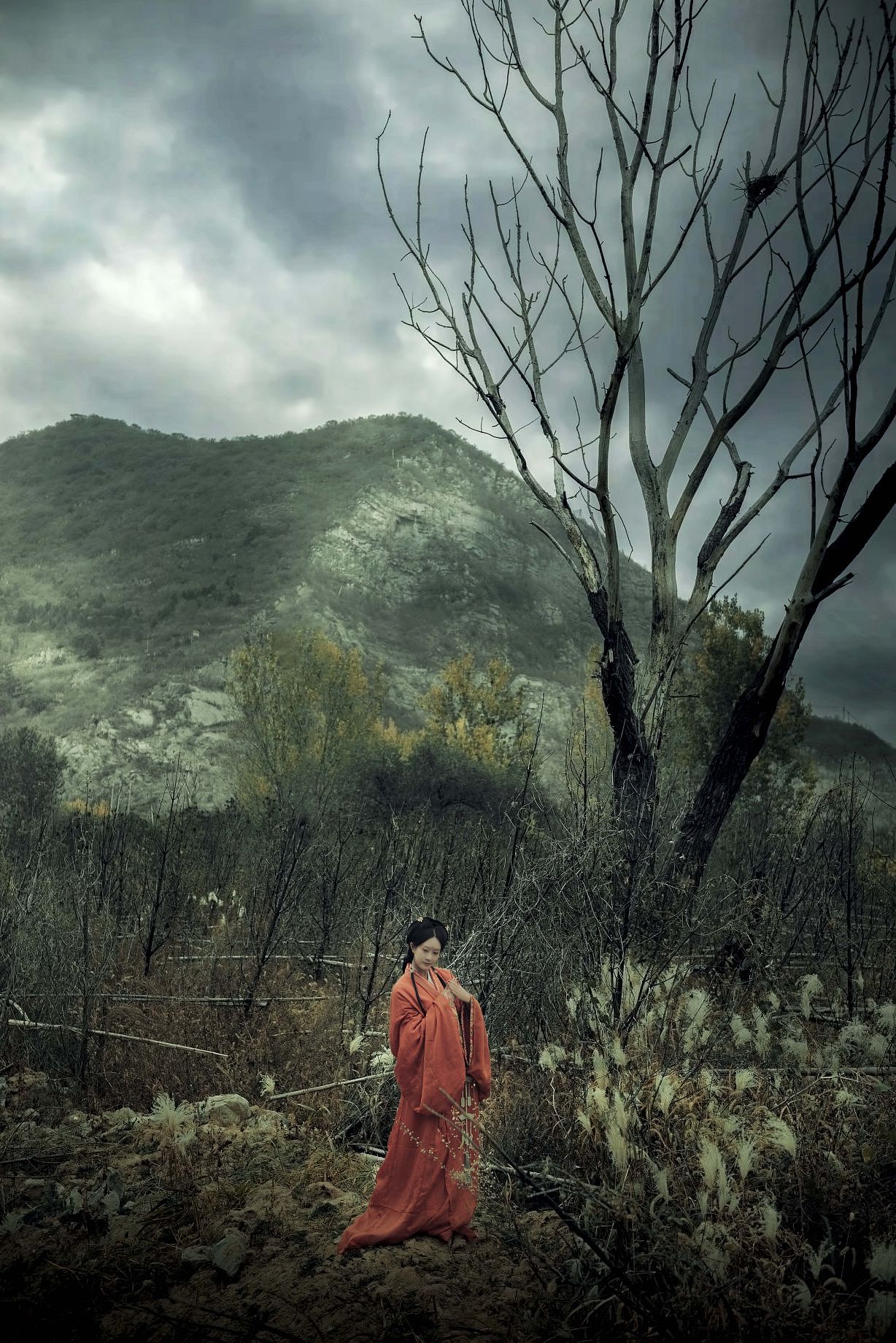 风萧萧兮秋意寒（图ZMzU0ODM4NDky） - 人像摄影 - 站酷设计师摄影爱好者江枫原创素材 - 站酷ZCOOL