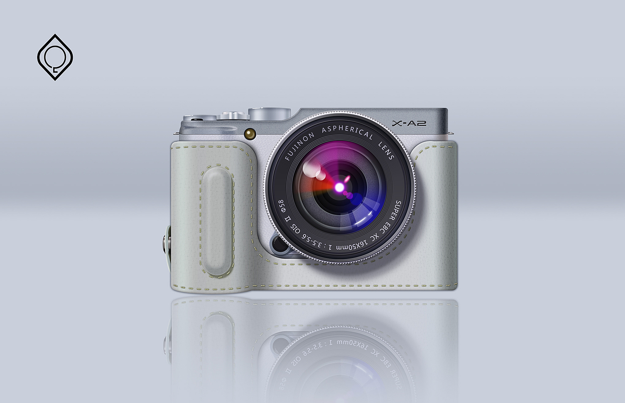 Fujifilm富士 X-A2 相机写实（图ZNDE1NTA0ODQ=） - 图标 - 站酷设计师_Hadron原创素材 - 站酷ZCOOL