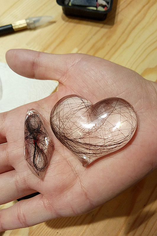 心在跳,发丝轻轻绕—滴胶手作diy(原创)