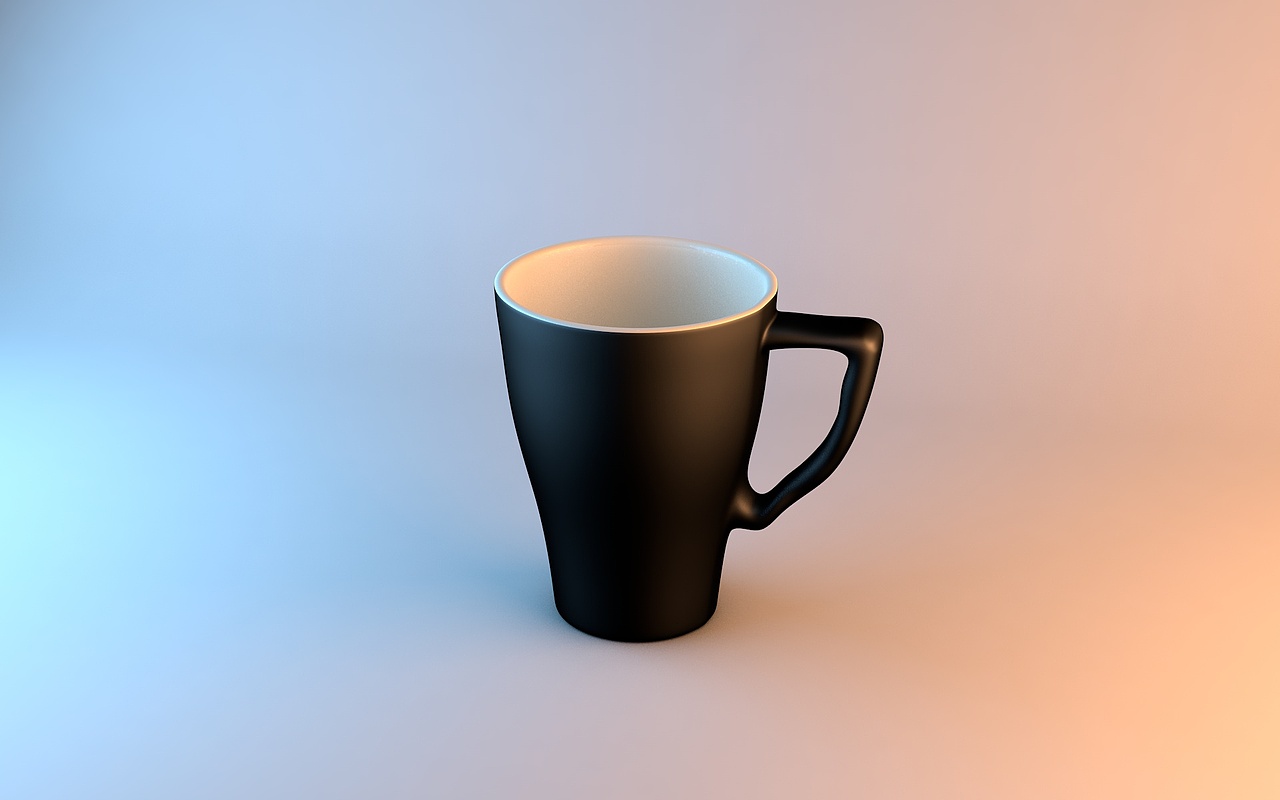 c4d初学练习自用水杯