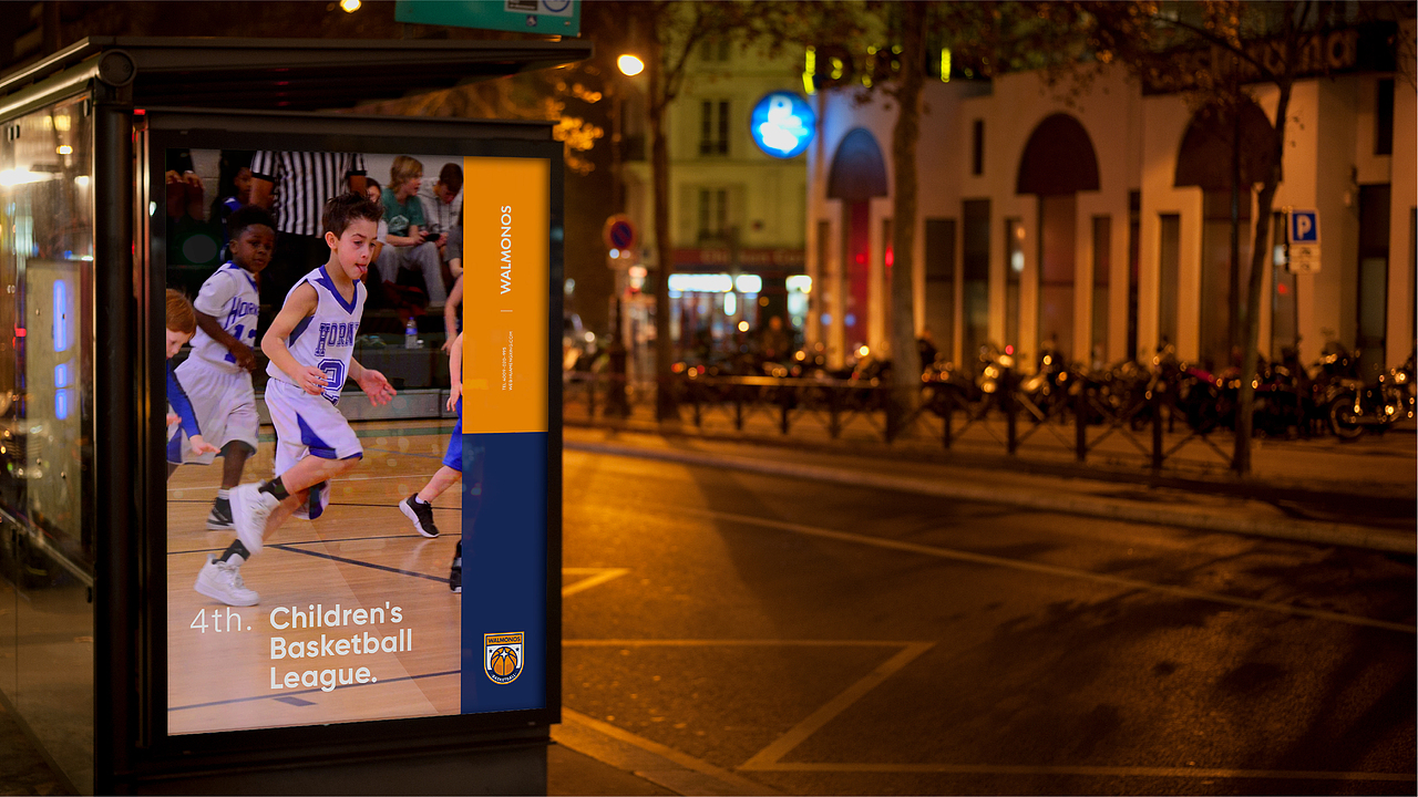 「儿童篮球教育品牌」WALMONOS · 华蒙星赛事LOGO设计