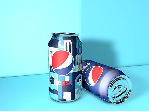 可乐易拉罐C4D建模