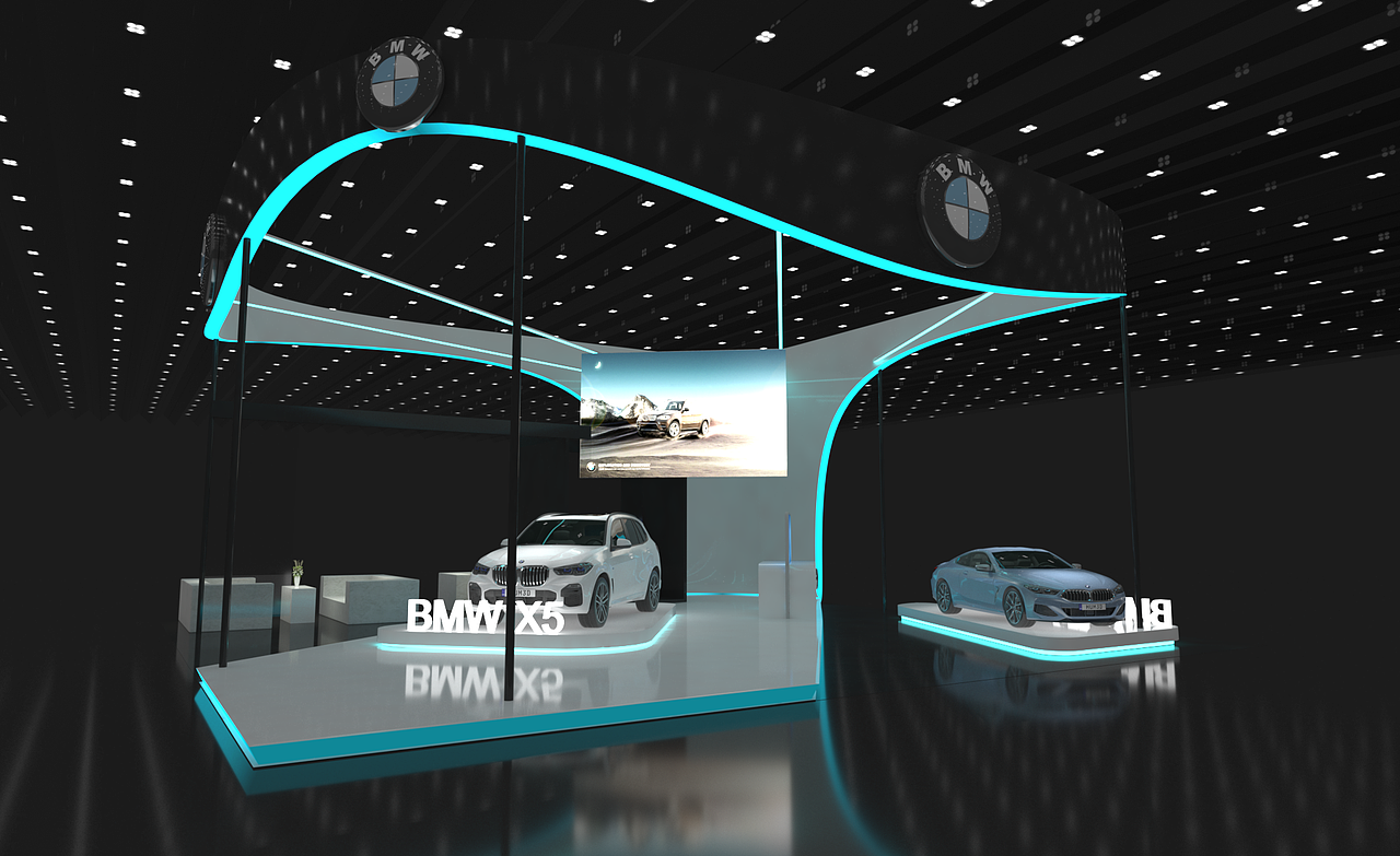 BMW宝马展台设计（图ZMTgyOTI2NTM2） - 展陈设计 - 站酷设计师猫咪小子原创素材 - 站酷ZCOOL