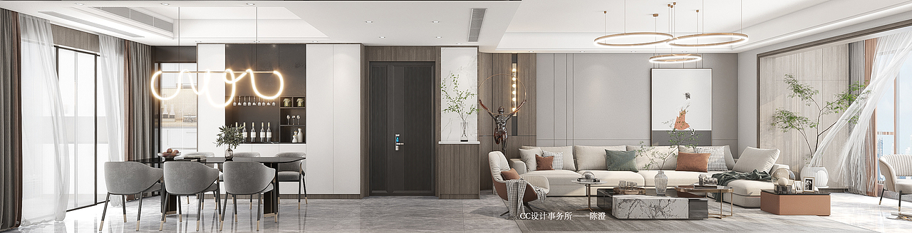 《CC设计事务所》 欧洲城——现代简约（图ZMjYzOTYyNjU2） - 家装设计 - 站酷设计师湖南澄舍建构原创素材 - 站酷ZCOOL