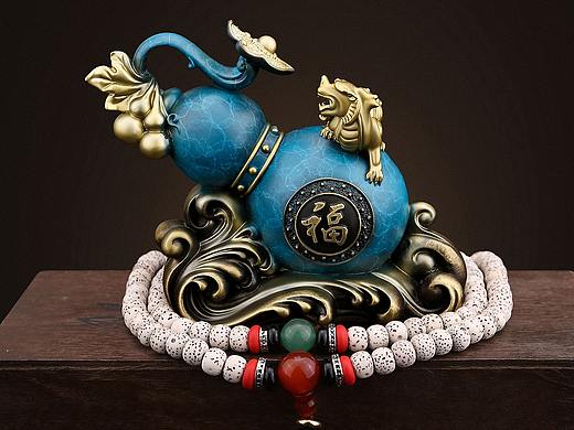 纯铜招财葫芦摆件（个人主页-ZNTYyMDIzMjg=） - 修图/后期 - 站酷设计师陈飞扬Matt原创素材 - 站酷ZCOOL