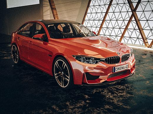 【C4D建模渲染】BMW M3