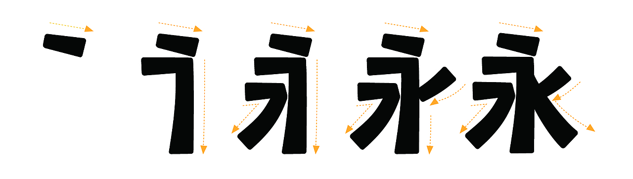 【笔画生动,连接流畅】 br>笔画生动个性,字体带有手写感韵味,看起来