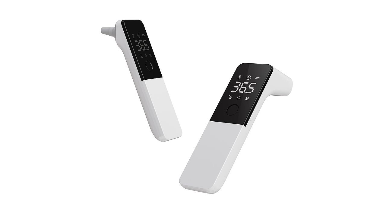 额温枪设计xCLF加利弗|工业设计&产品设计（图ZMjg4MzEwMjMy） - 生活用品 - 站酷设计师加利弗设计原创素材 - 站酷ZCOOL