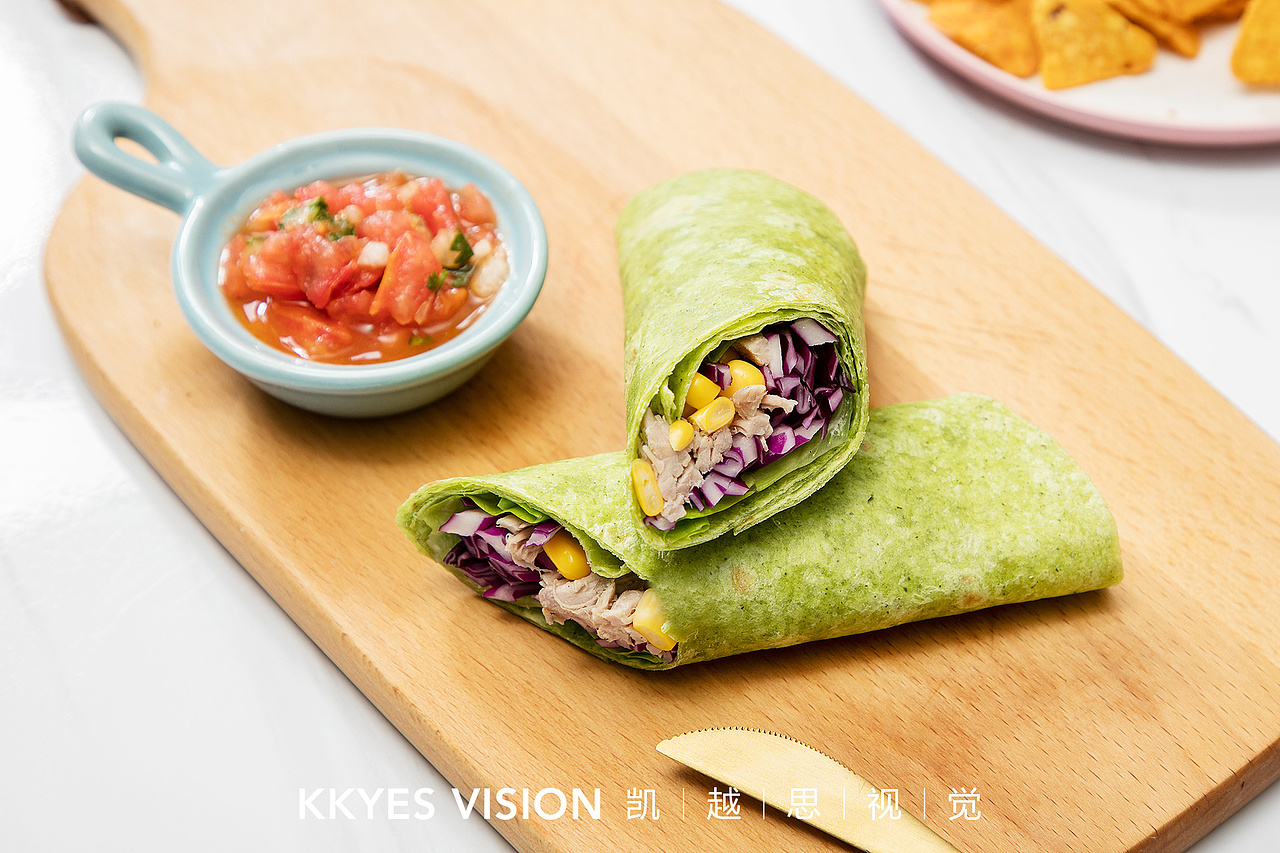 沙拉 水果 蔬菜 健康午餐 静物摄影 食品商业拍摄