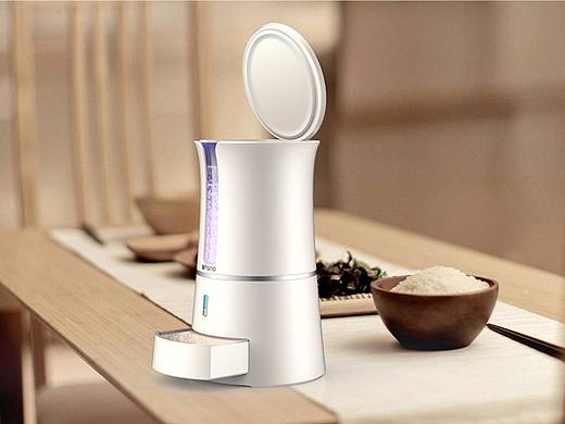 智能储米盒设计-深圳智能家居产品工业设计，外形设计